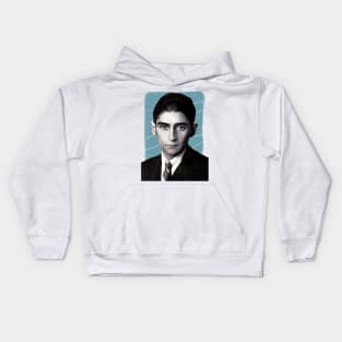 Novelist Franz Kafka illustration Kids Hoodie